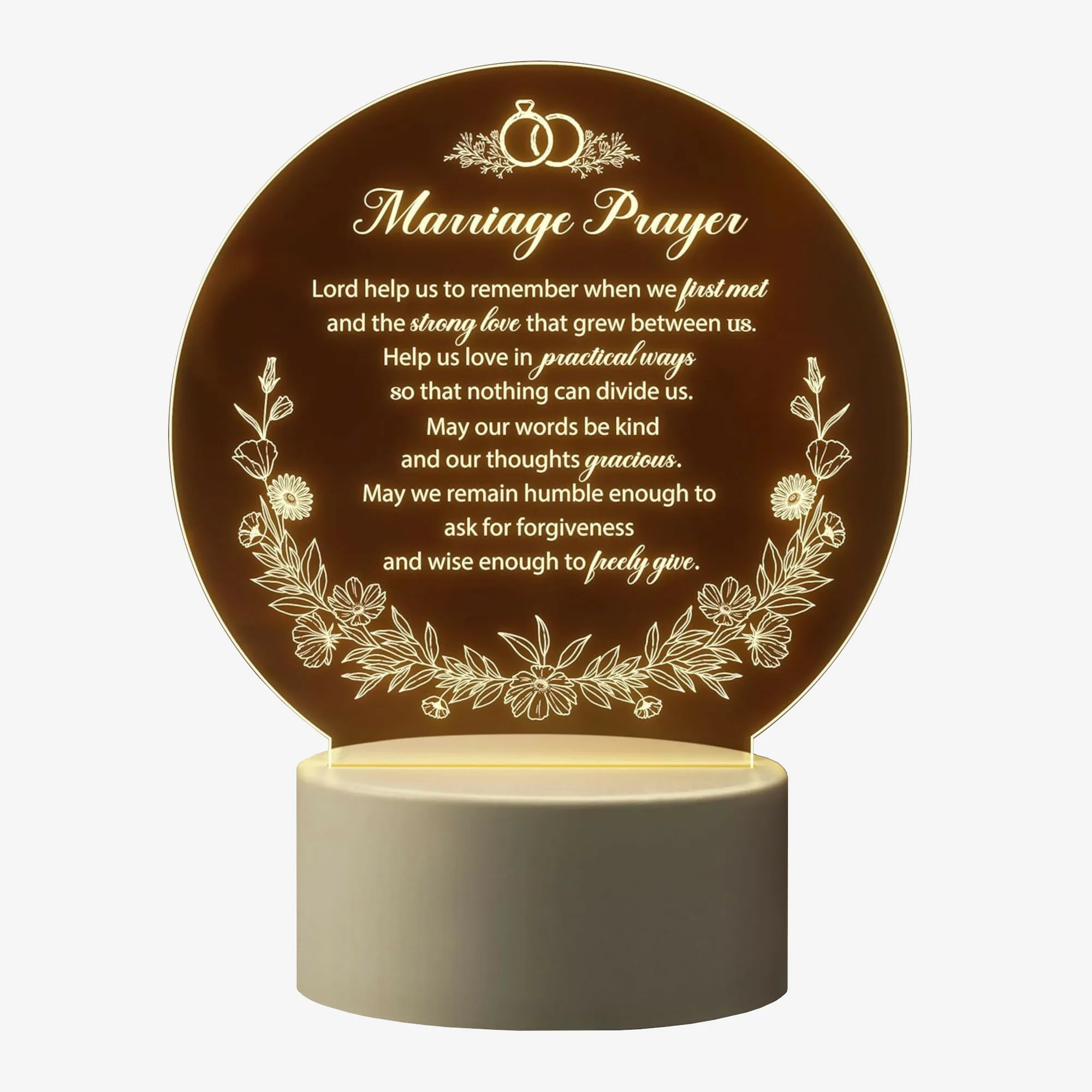 Marriage Prayer Anniversary Night-light