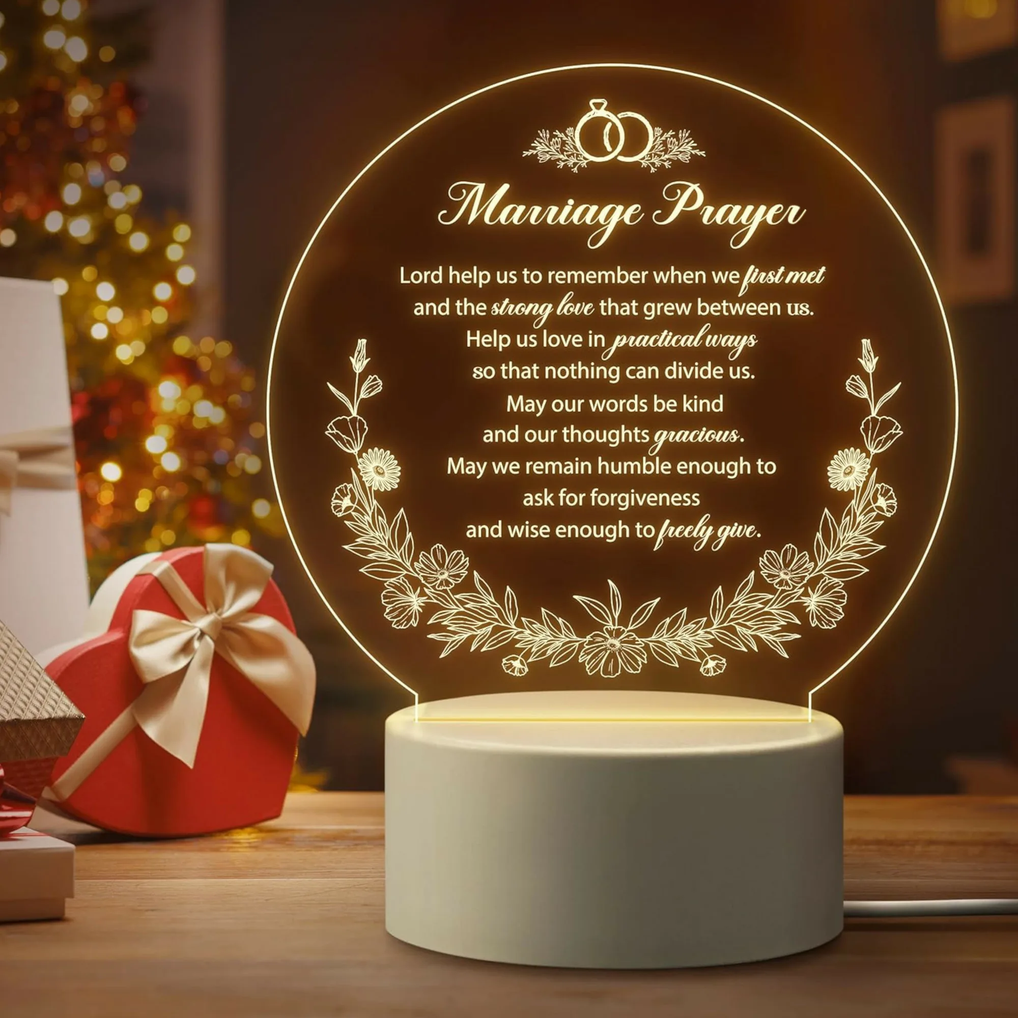 Marriage Prayer Anniversary Night-light