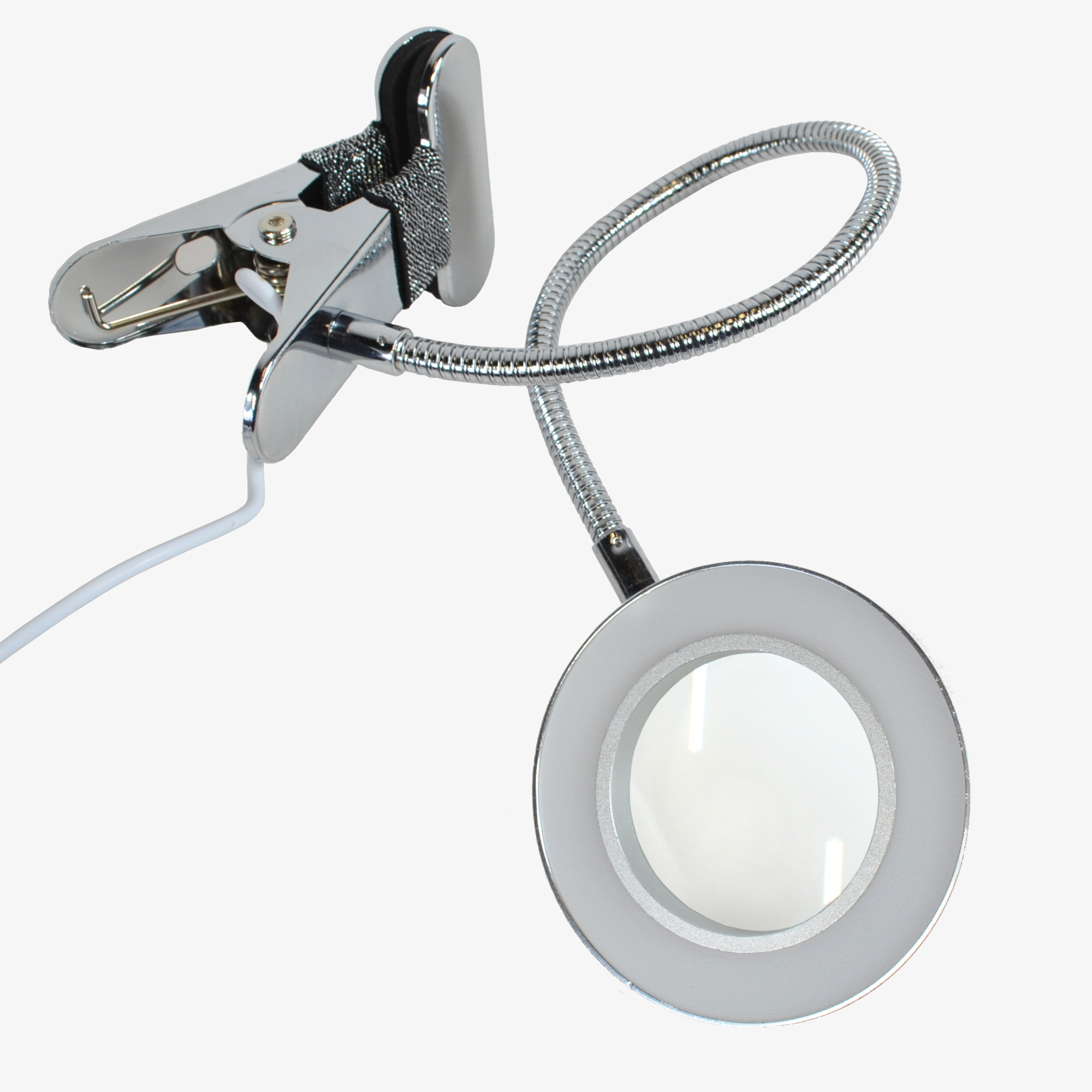 Clip-on LED Light Magnifying Glass