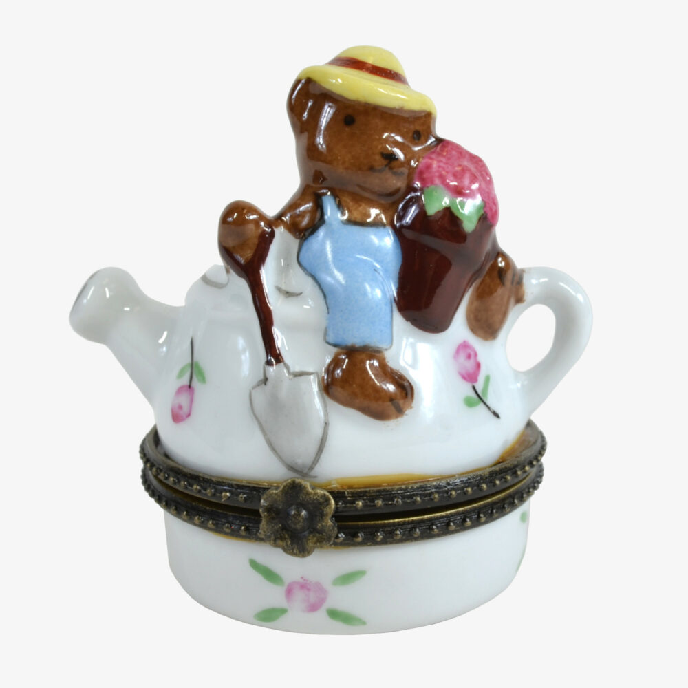 Bear Teapot Hinged Keepsake Box