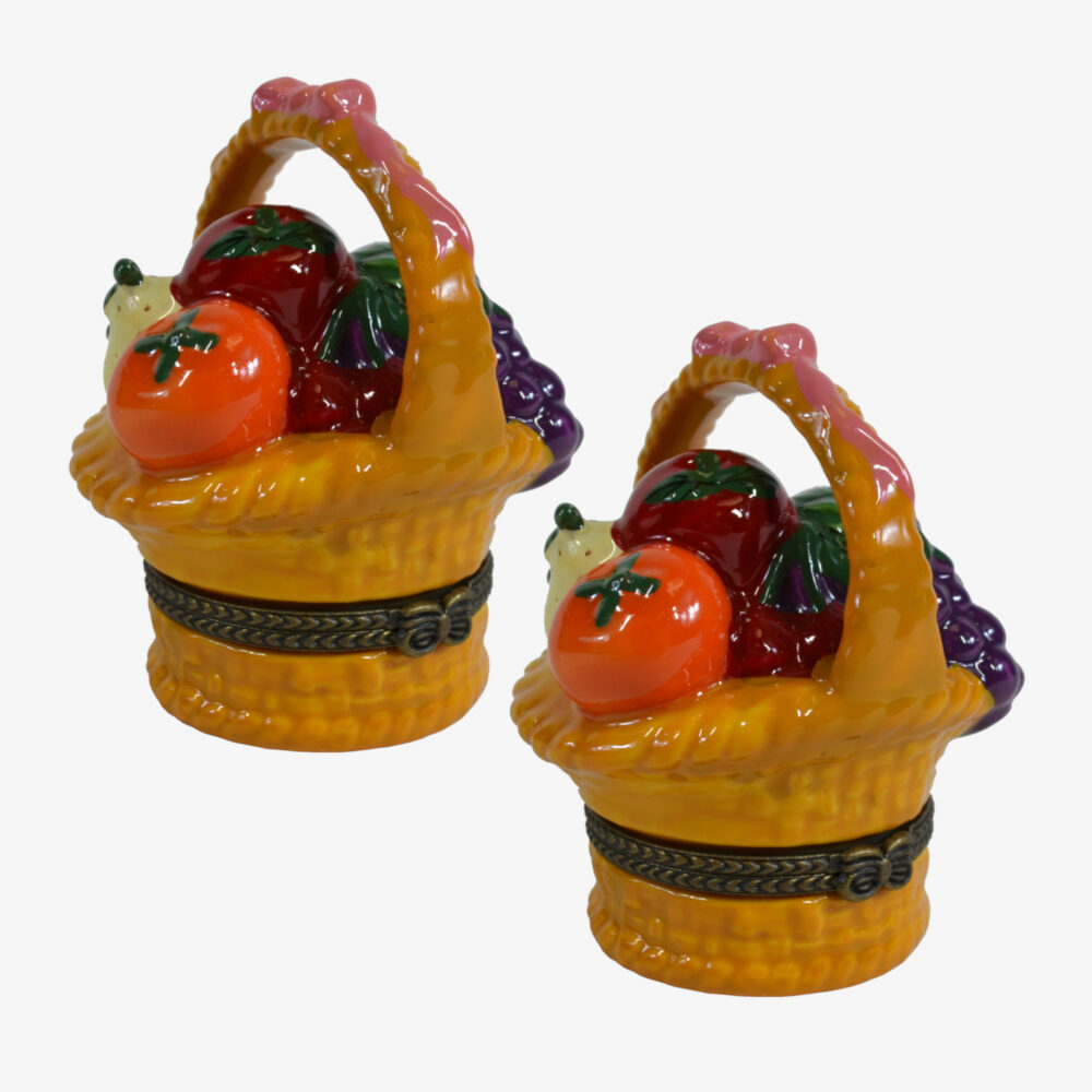 Fruit Basket Hinged Keepsake Boxes Bundle