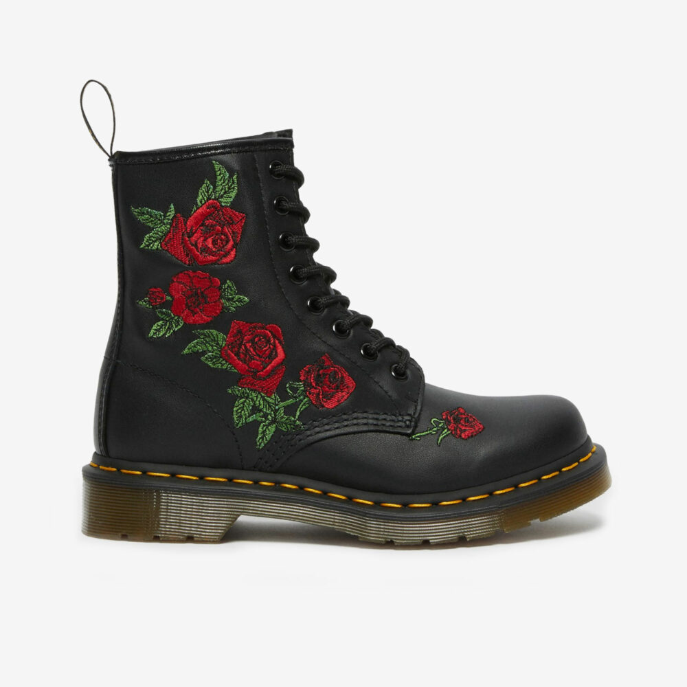 Dr. Martens Women's Floral Leather Lace-up Boots