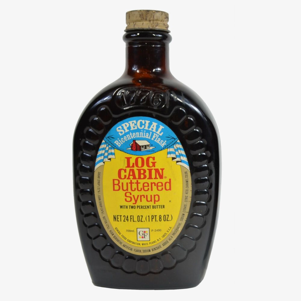 Log Cabin Syrup Bicentennial Flask