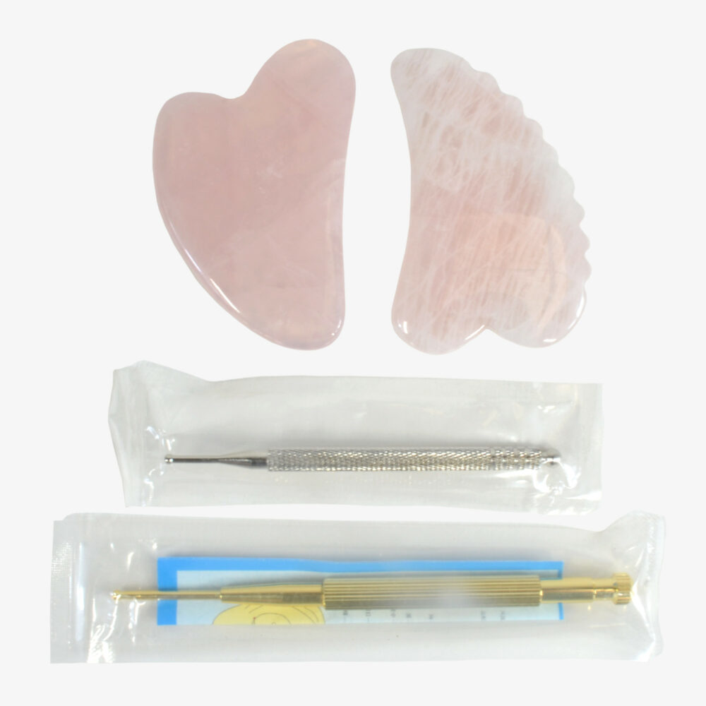 Rose Quartz Scalp Massager Kit