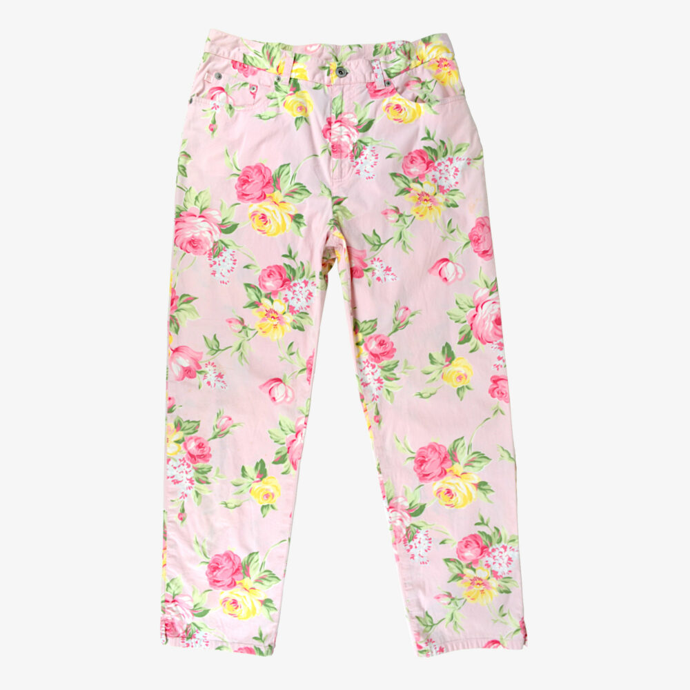 Lauren by Ralph Lauren Women's Pink Floral Pants