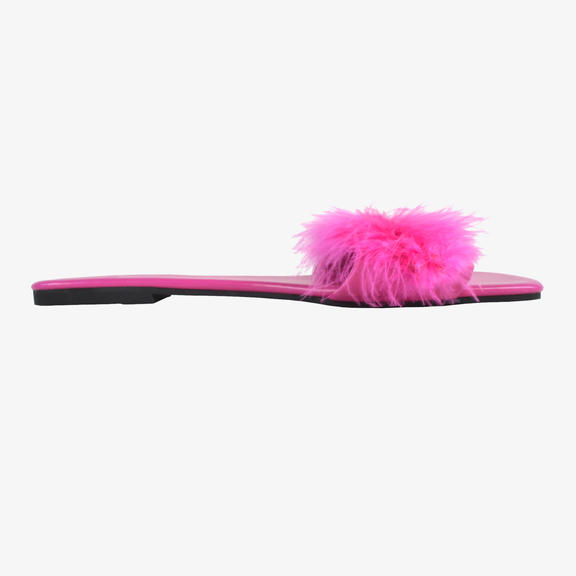 Beaudrm Feather Slippers
