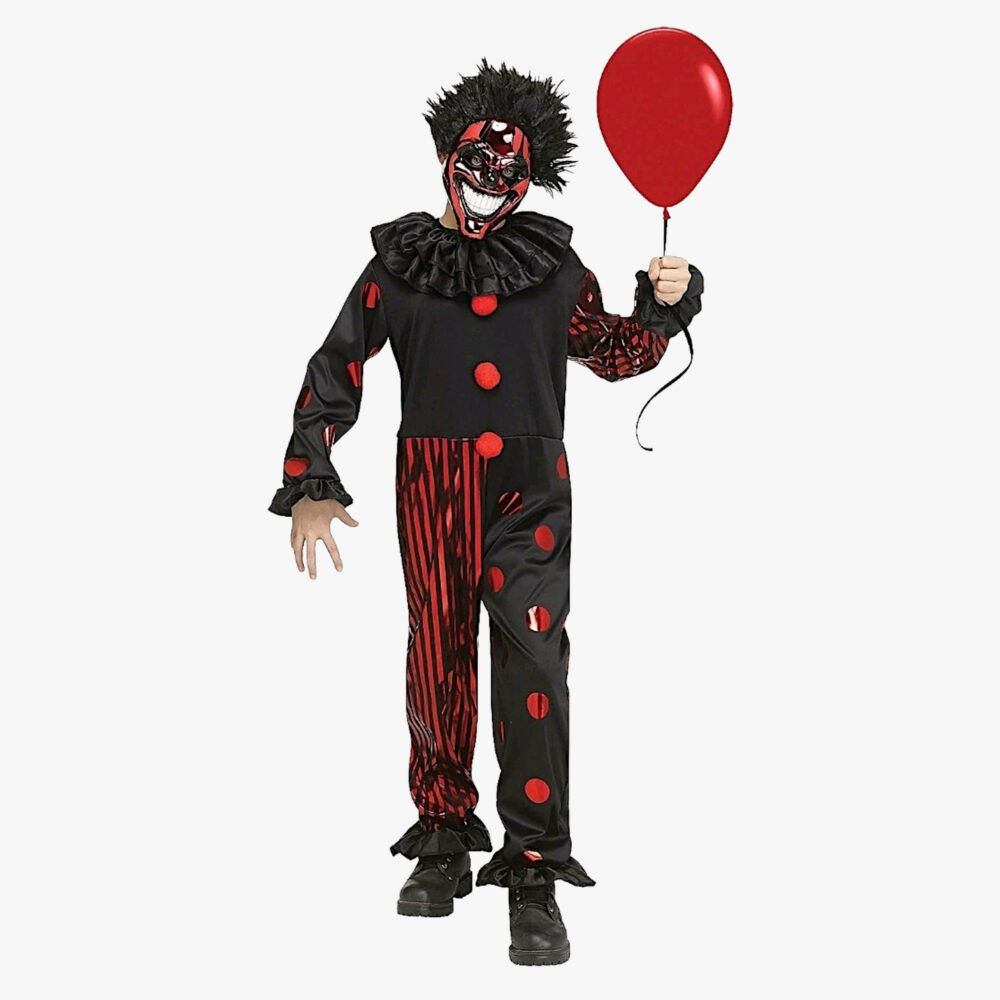 Chrome Clown Kids Costume