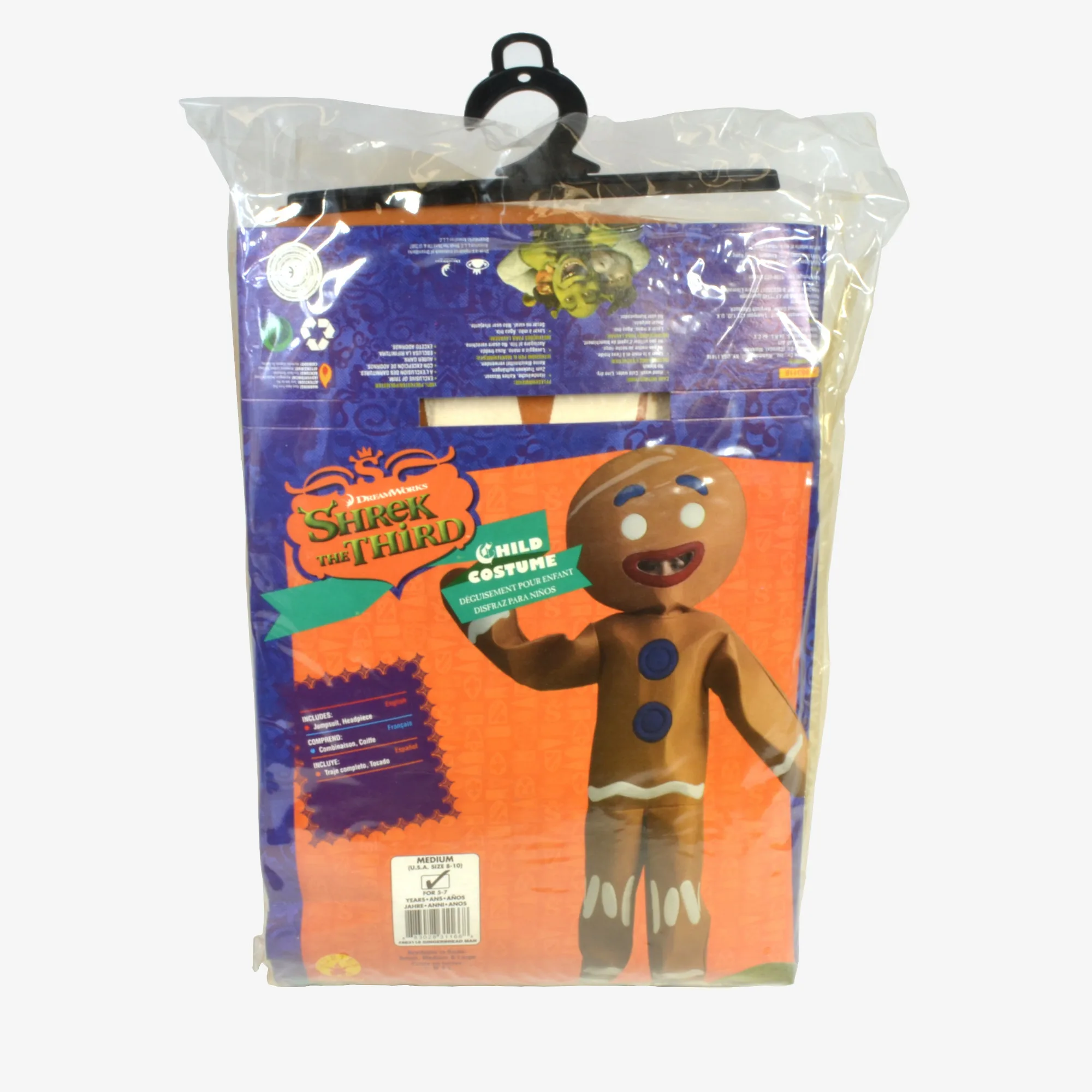 DreamWorks Shrek Kids Gingerbread Man Costume